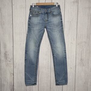 True Religion Rocco Light Wash Relaxed Skinny Jeans Size 30 (29x31.5)